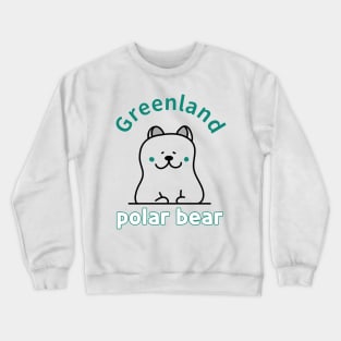 greenland polar bear Crewneck Sweatshirt